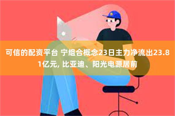 可信的配资平台 宁组合概念23日主力净流出23.81亿元, 比亚迪、阳光电源居前