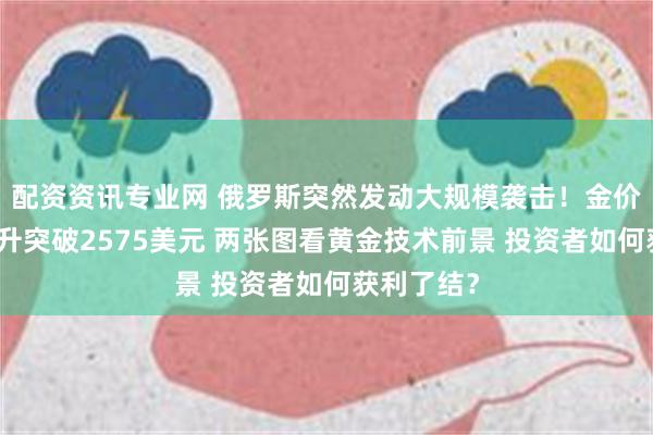 配资资讯专业网 俄罗斯突然发动大规模袭击！金价开盘后飙升突破2575美元 两张图看黄金技术前景 投资者如何获利了结？